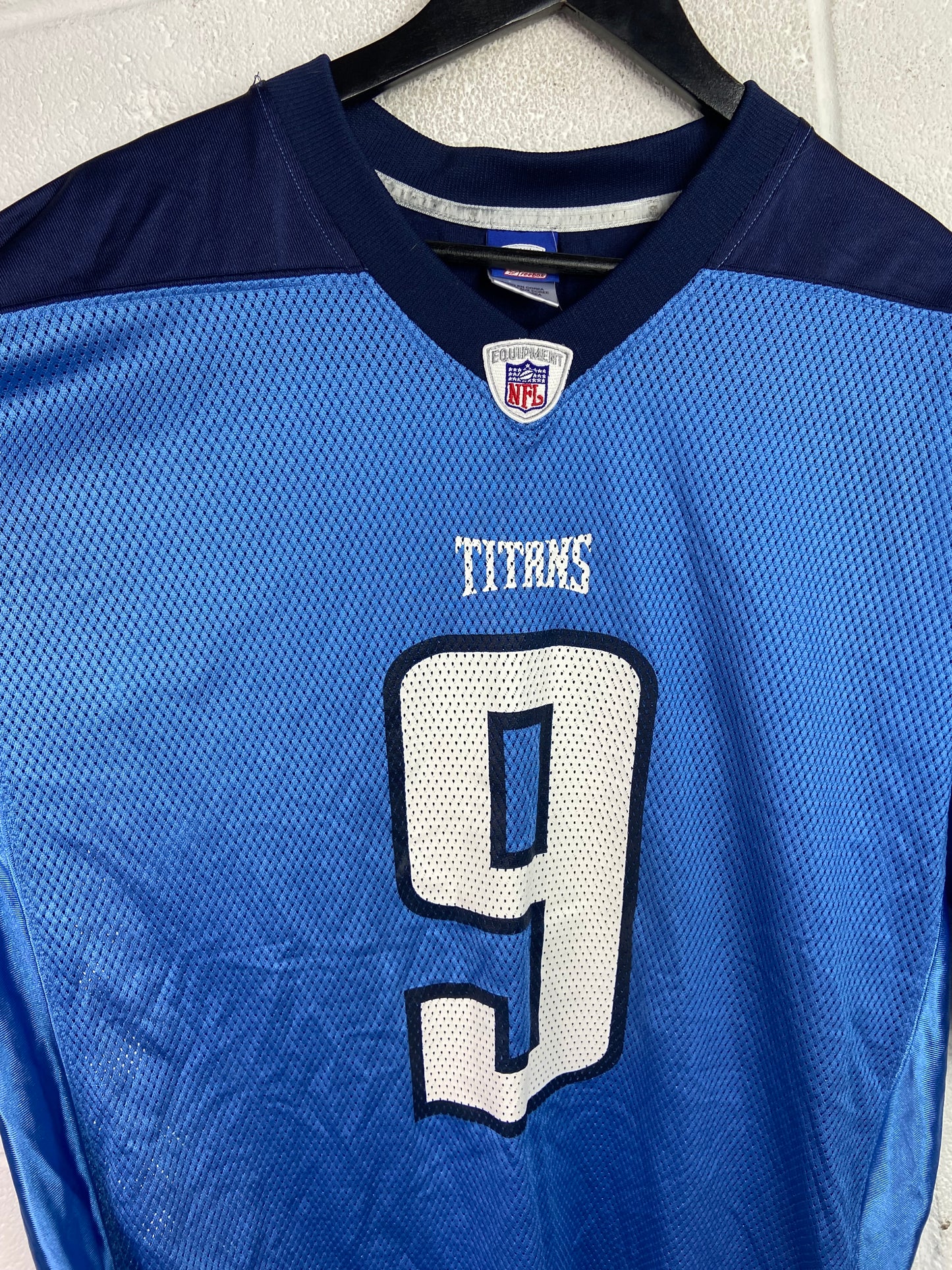 Y2K Tennessee Titans Reebok Steve McNair #9 Jersey Sz L