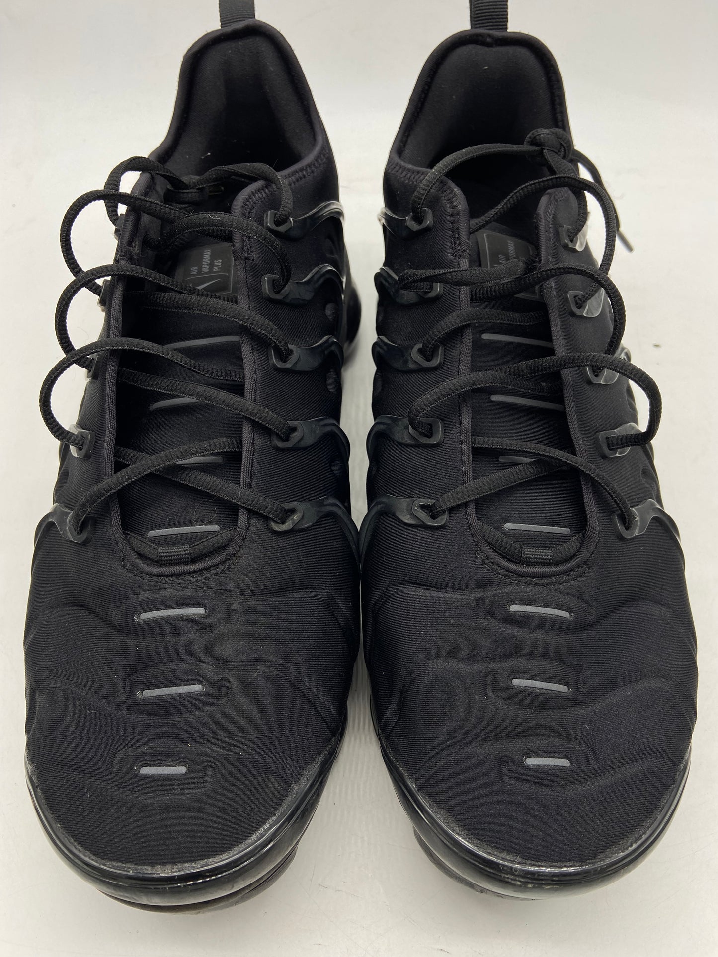 Preowned Nike Air VaporMax Plus Triple Black Men's Running Shoes Sz 14M/15.5W