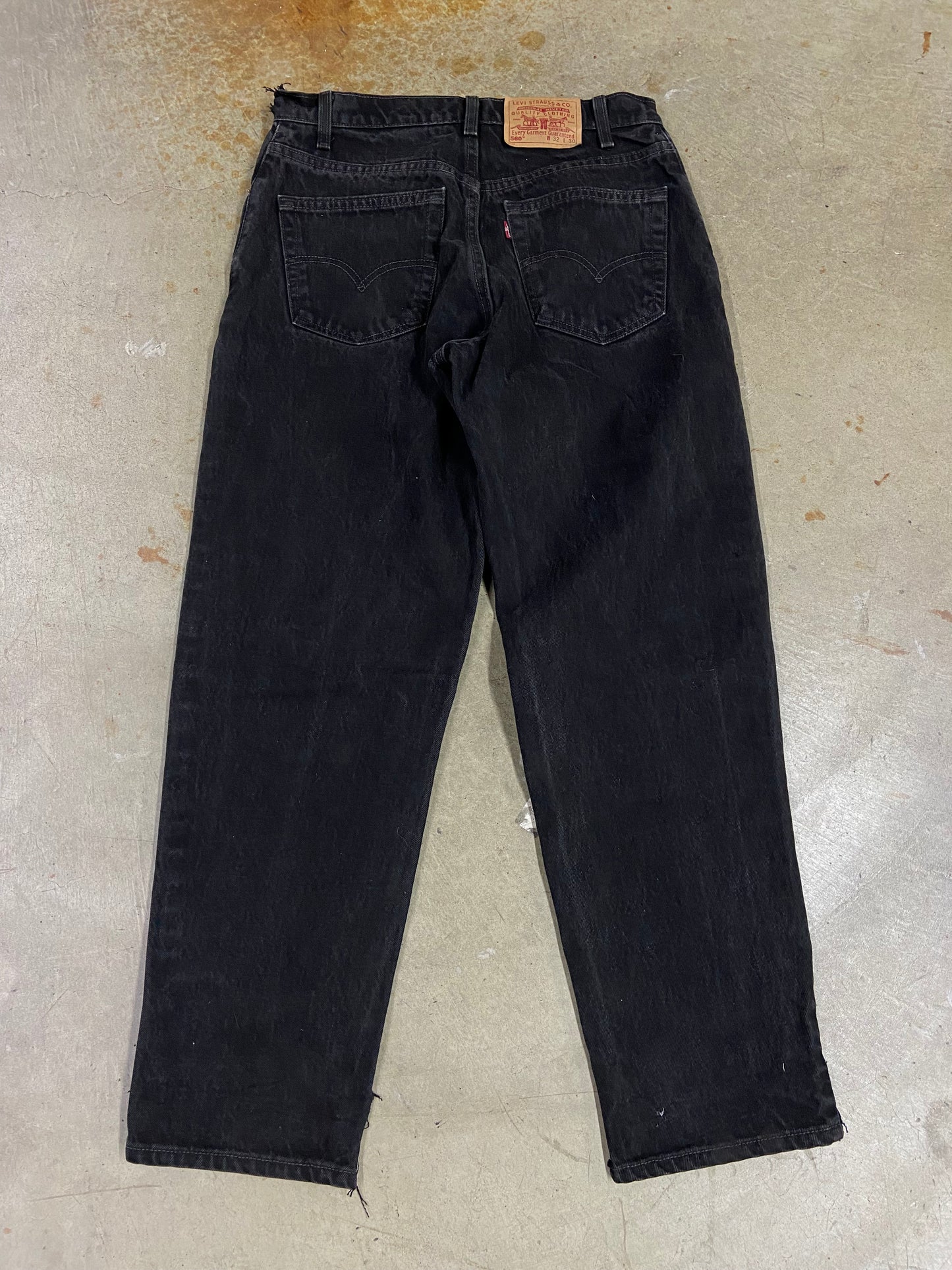 VTG Levi’s Made in USA 560 Black Jeans Sz 32x30