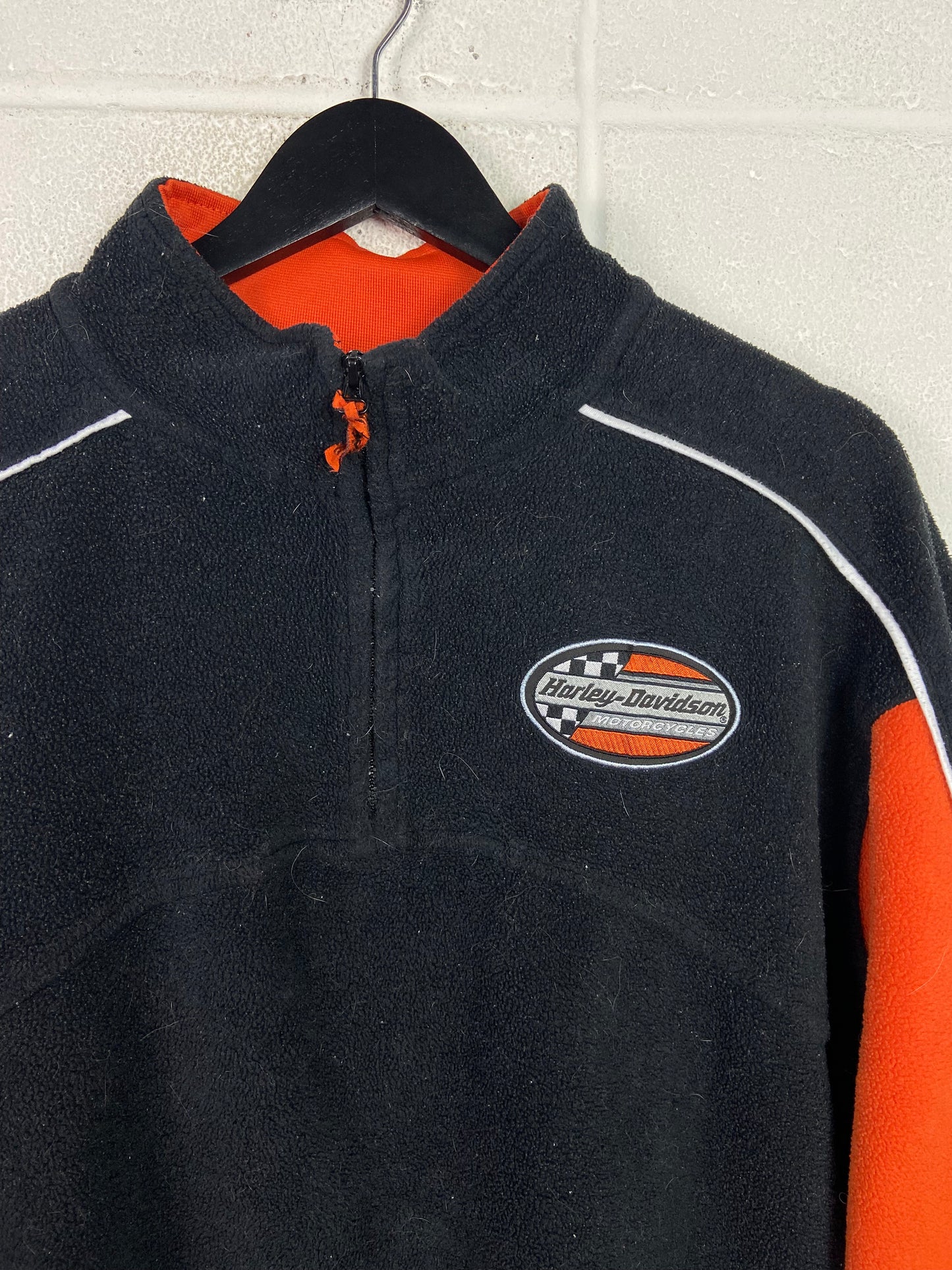 Y2K Harley Davidson Fleece Biking Jacket Sz L/XL