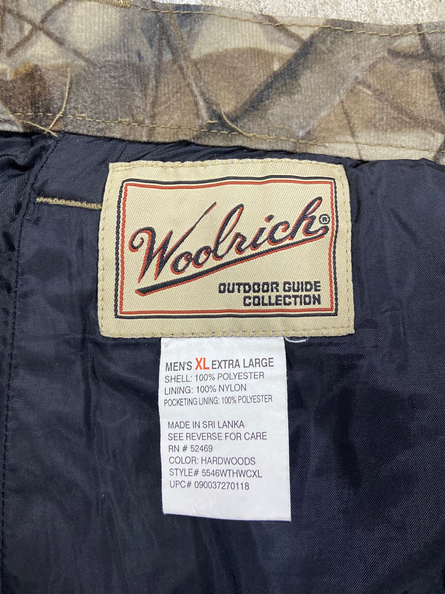 VTG Camo Woolrich Hunting Cargo Pants Sz 40x34