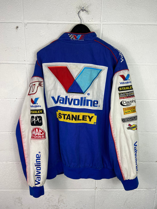 VTG Valvoline Stanley Racing NASCAR Jacket Sz 4XL