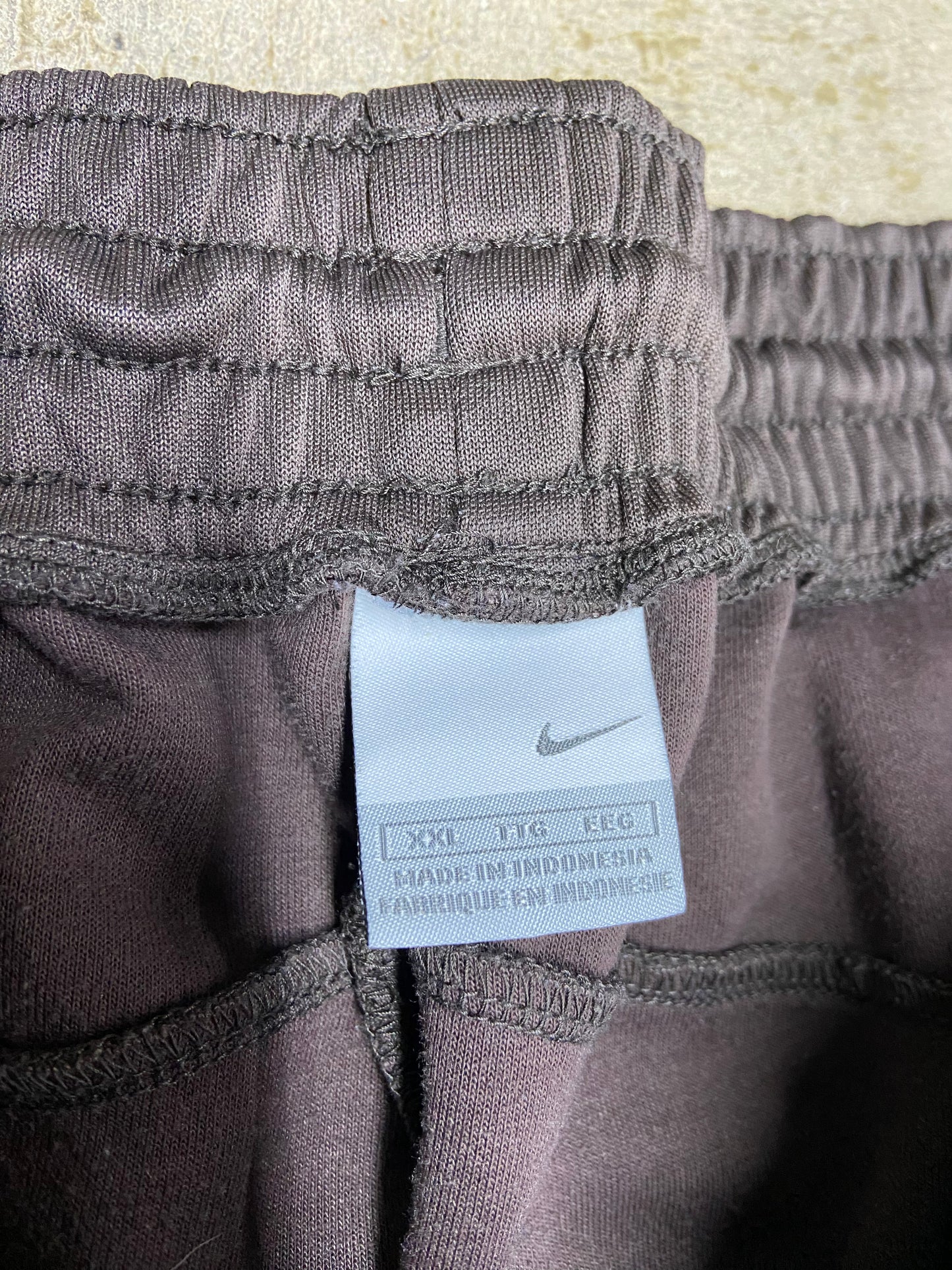 Y2K Nike Air Brown/Yellow Baggy Track Pants Sz XXL