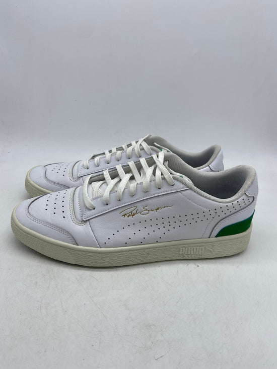 Preowned Puma Ralph Sampson Lo Perf 'White Green' Sz 11M/12.5W