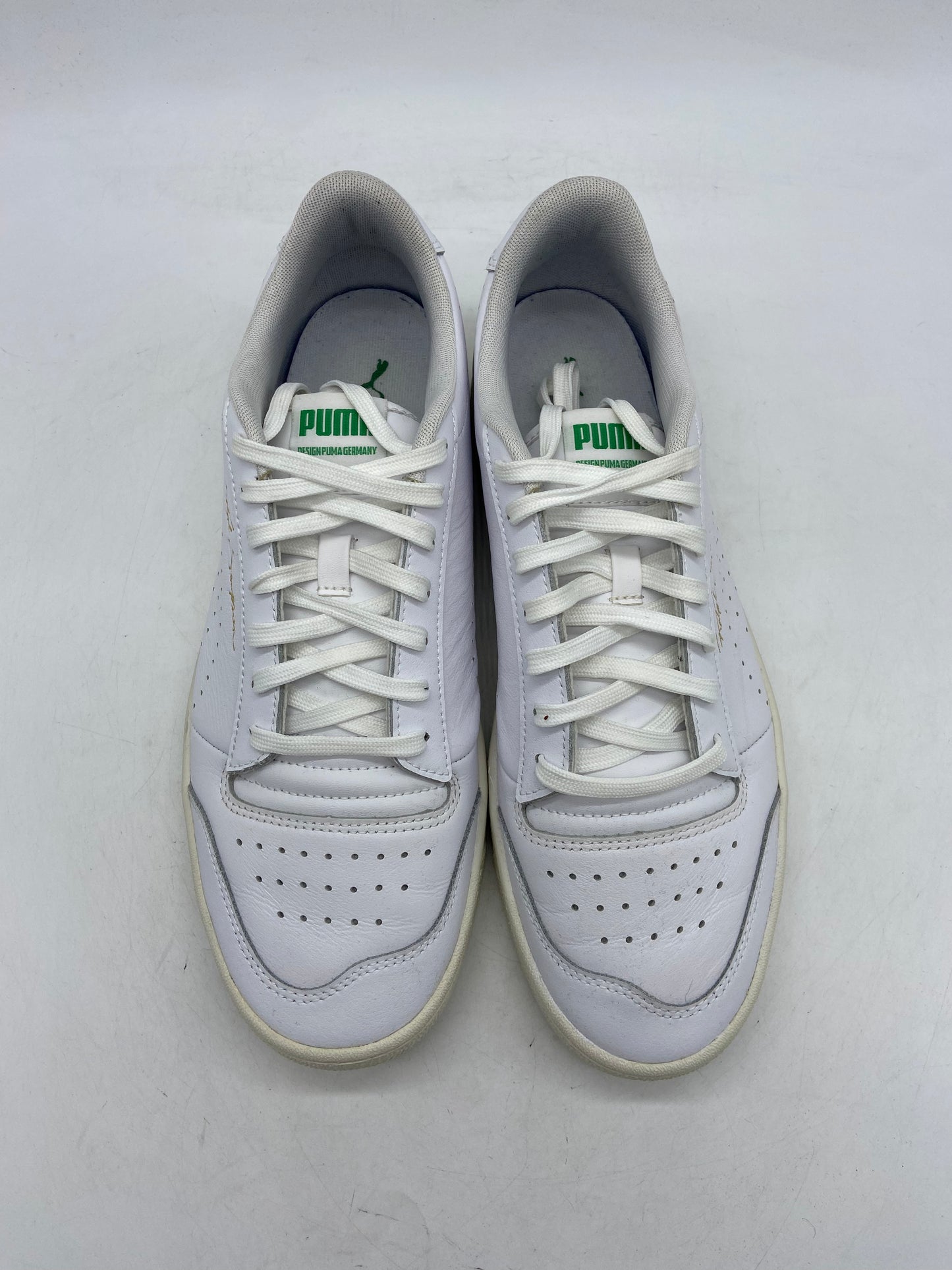 Preowned Puma Ralph Sampson Lo Perf 'White Green' Sz 11M/12.5W