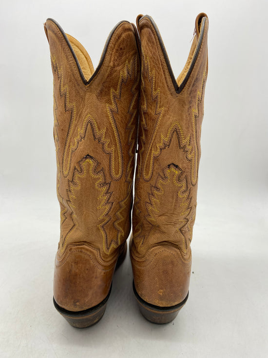 VTG Old West Lizard Skin Leather Cowboy Boots Sz 6.5M/8W