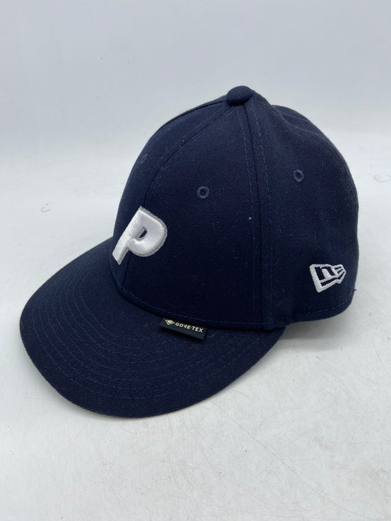 Palace New Era Gore-Tex Navy Fitted Hat Sz 7 3/8