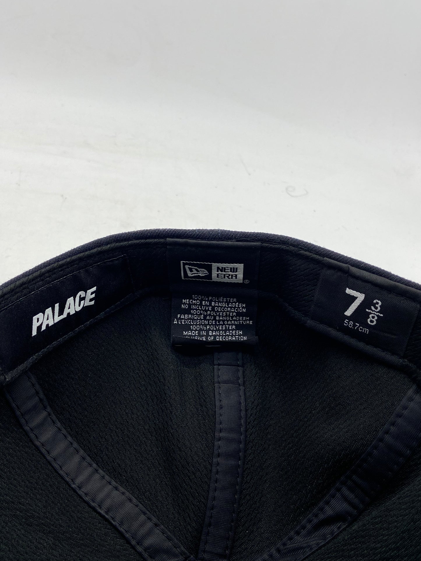 Palace New Era Gore-Tex Navy Fitted Hat Sz 7 3/8