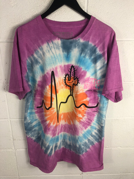 Astroworld Festival Tour Austin Tie-Dye Tee Sz Small