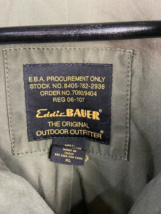 VTG Eddie Bauer Military Style Zip Up Jacket Sz XL