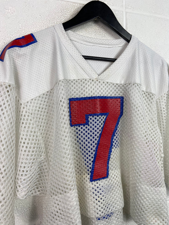 VTG White Football Jersey Sz M/L