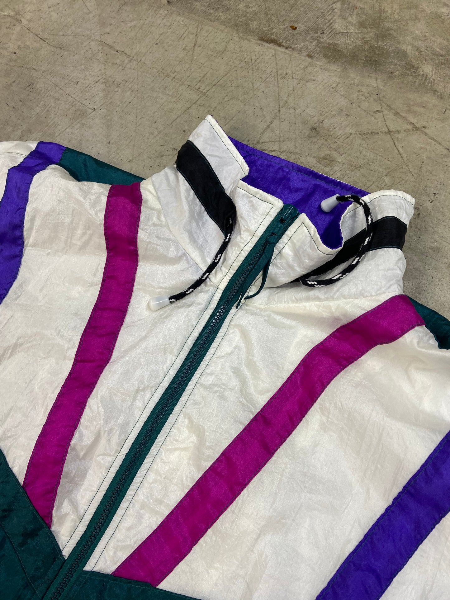 VTG Green/Purple Track Suit Sz XL