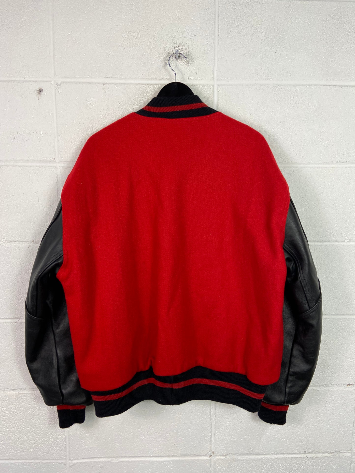 VTG Monday Night Football 93 Toyota Varsity Leather Jacket Sz XL