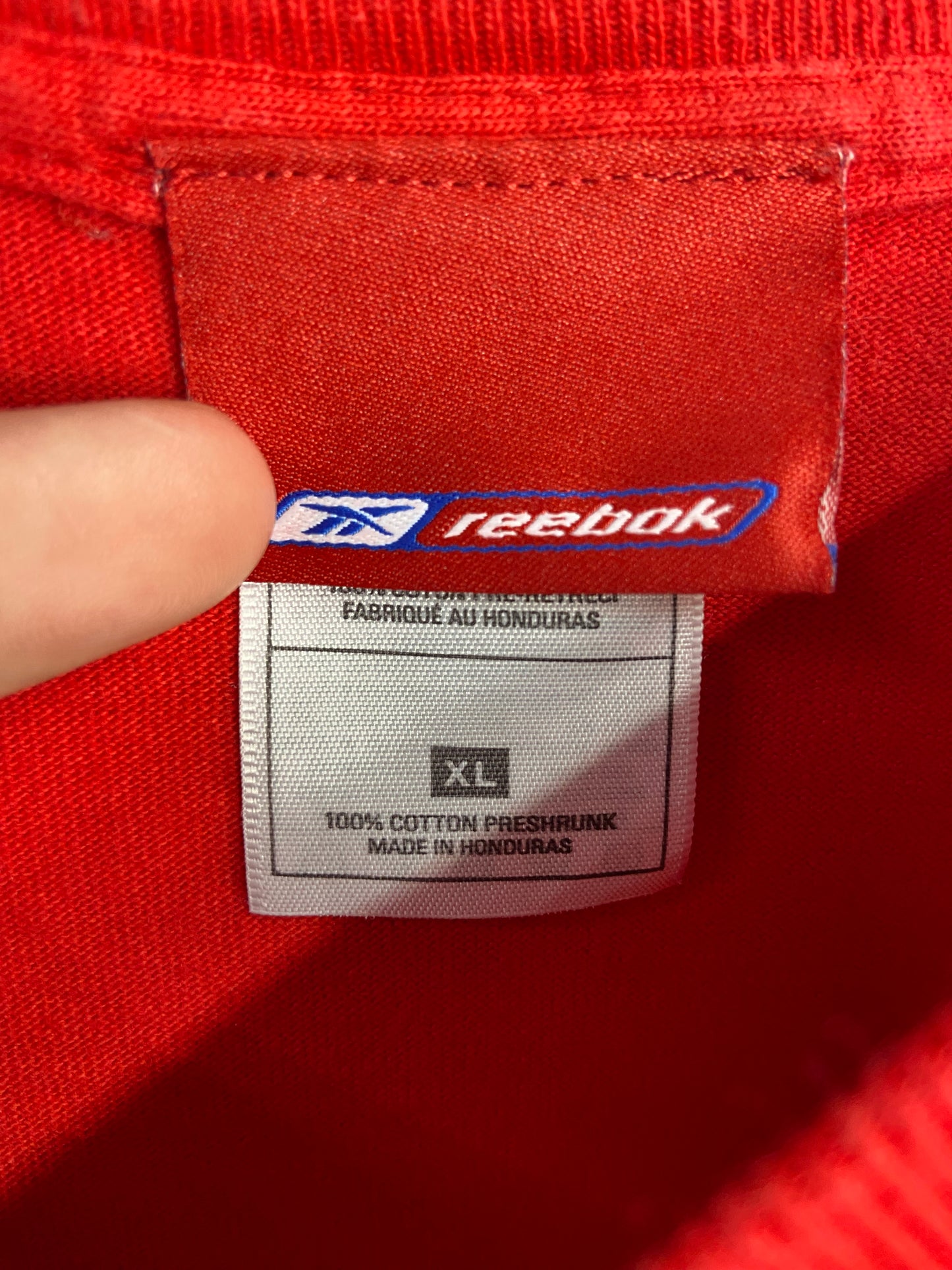 Y2K Tennessee Titans Red Reebok L/S Shirt Sz XL