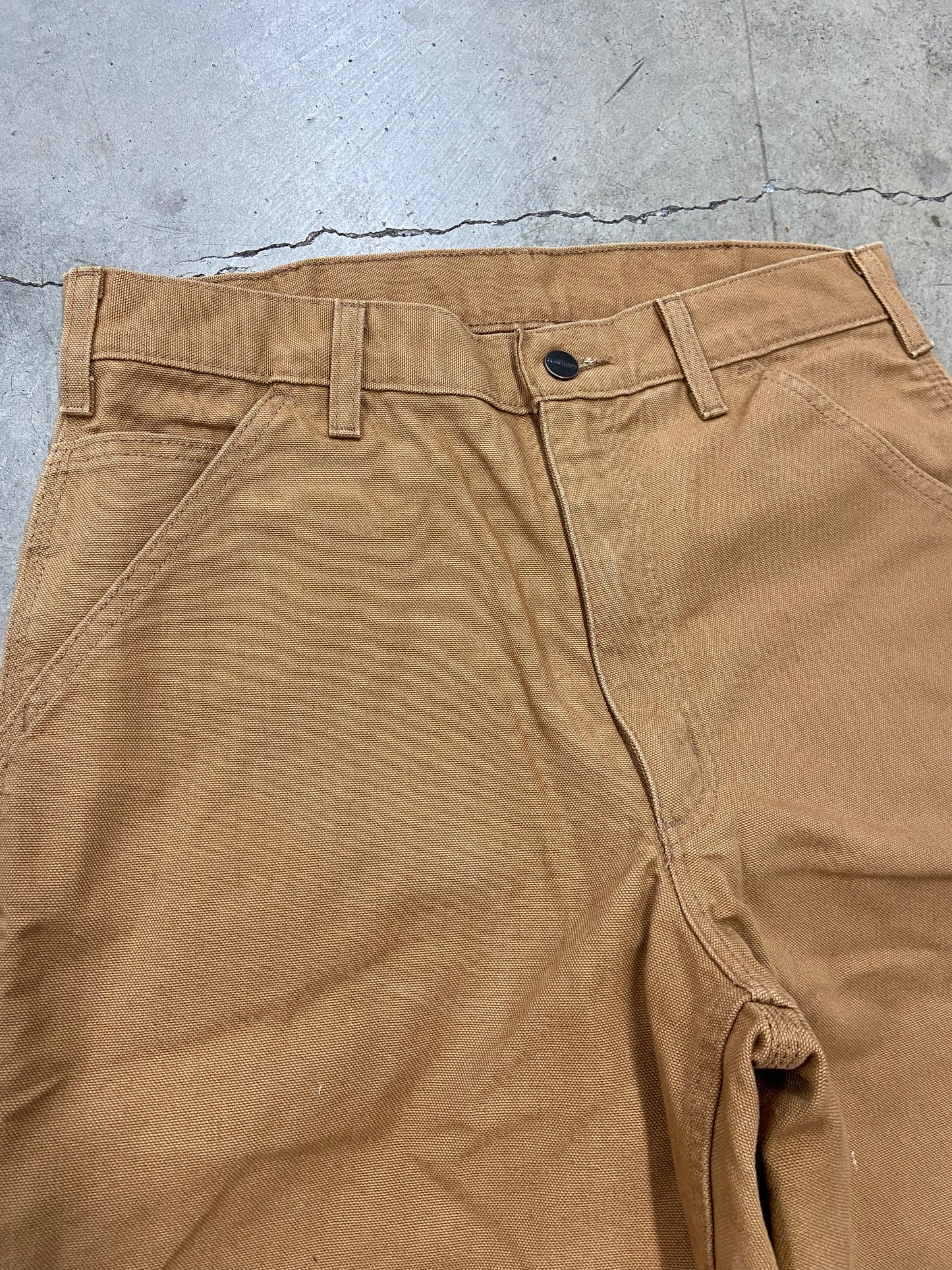 Carhartt Tan Carpenter Work Pants Sz 32x36