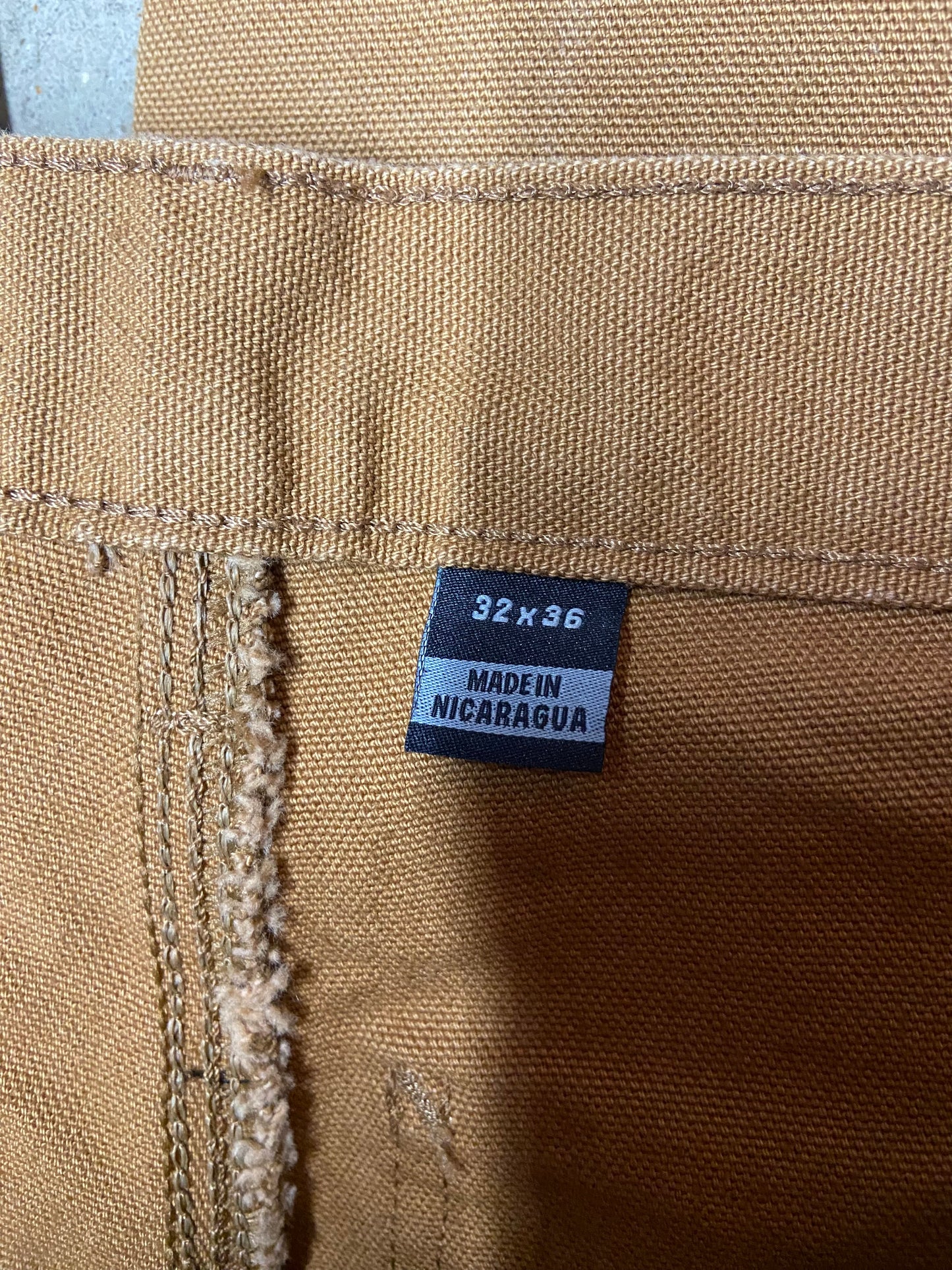 Carhartt Tan Carpenter Work Pants Sz 32x36