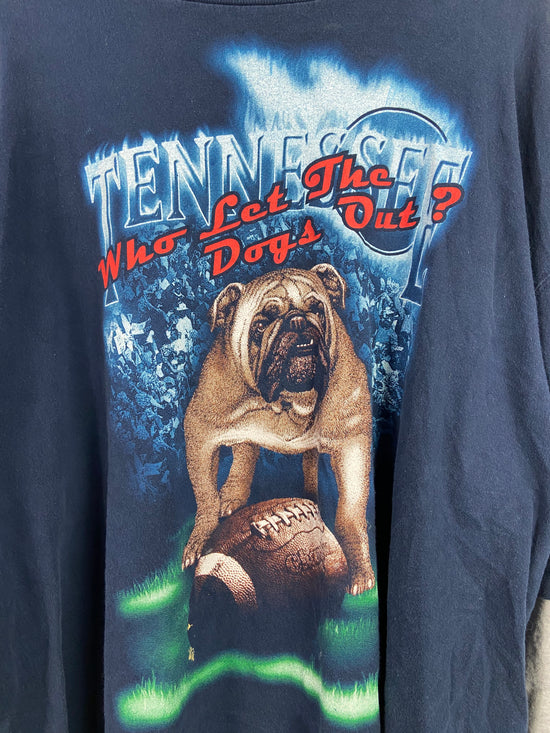 VTG Tennessee Who Let The Dogs Out LS Tee Sz 2XL