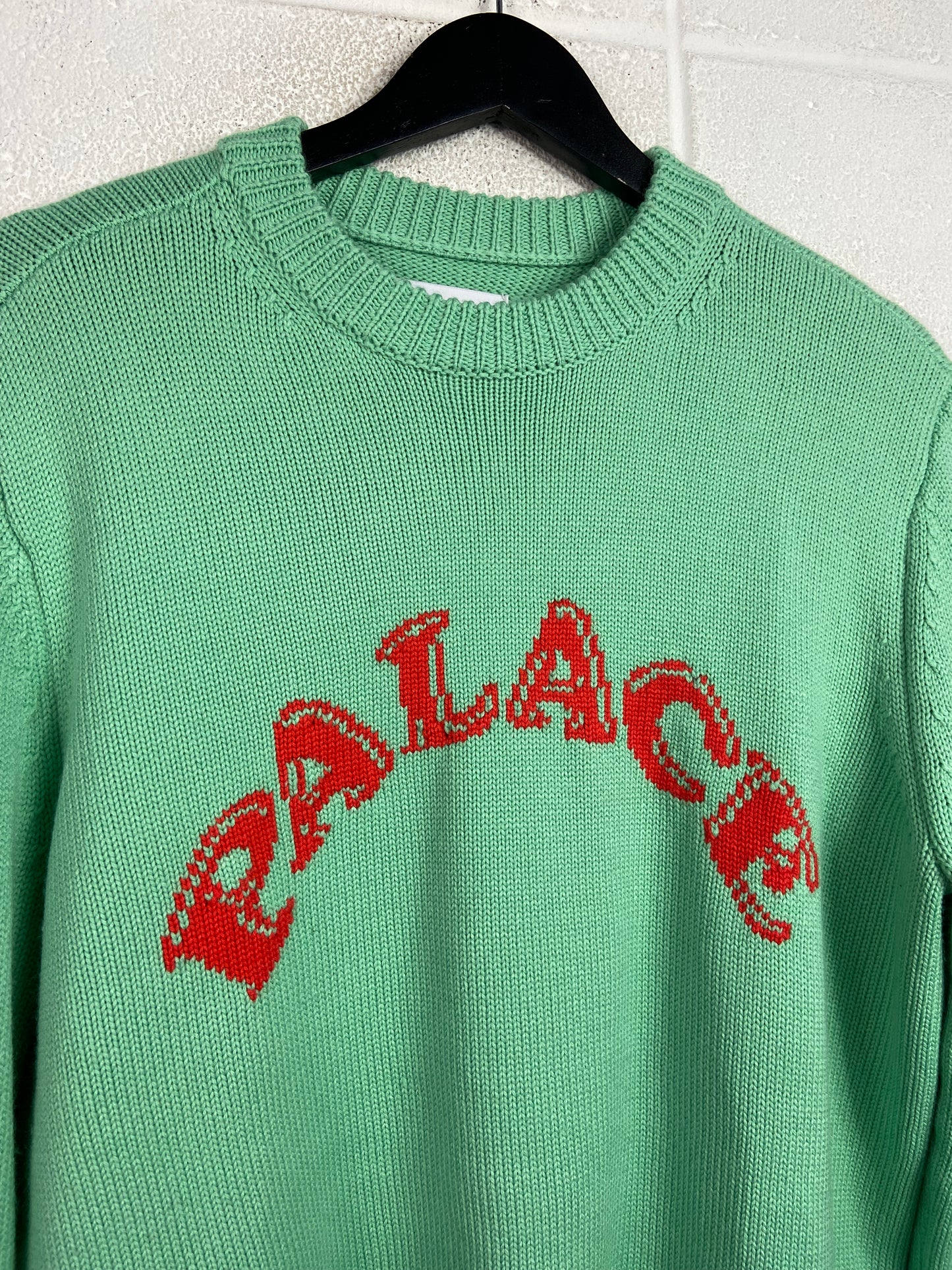 Palace Green Strawberry Knit Sweater Sz M