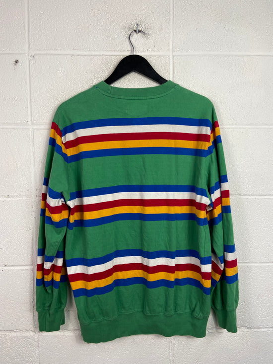 Palace London Rainbow Stripe LS Tee Sz M