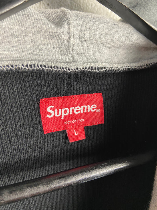 Preowned Supreme Black Hooded Thermal Sz L