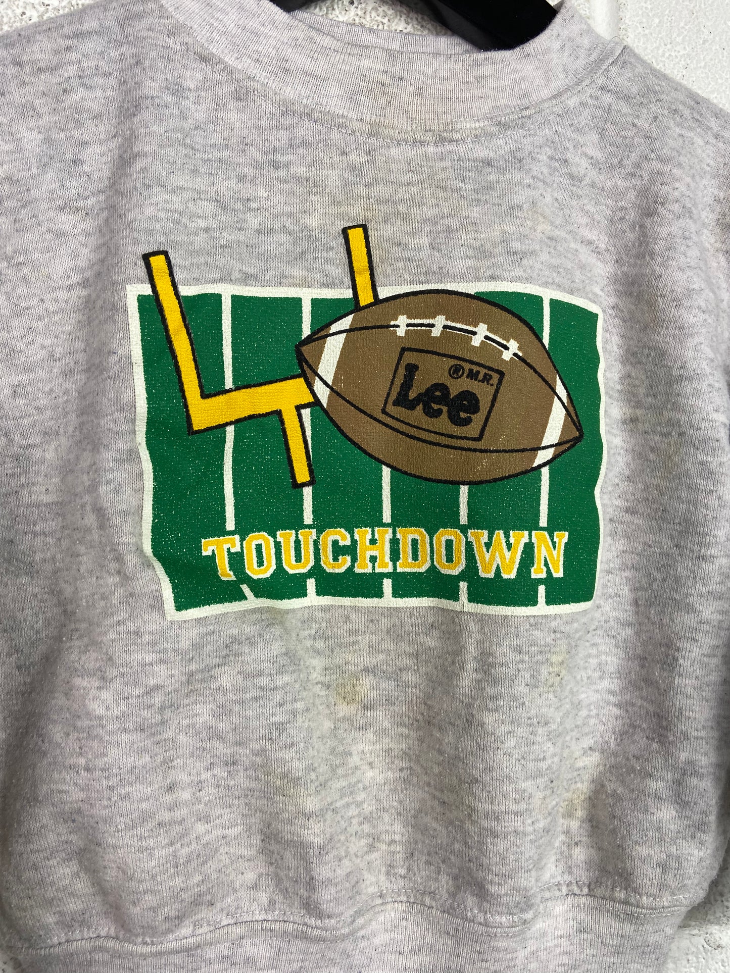 VTG Lee Touchdown Toddler Sweater Sz 3T