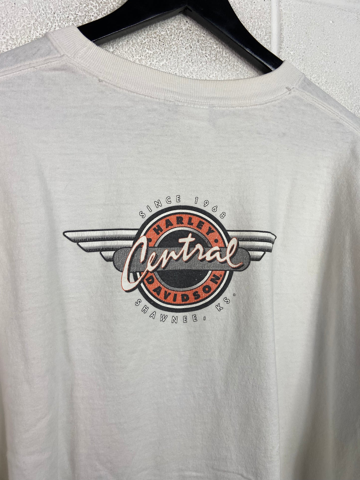 VTG Harley Davidson Central KS LS Tee Sz XL/2XL