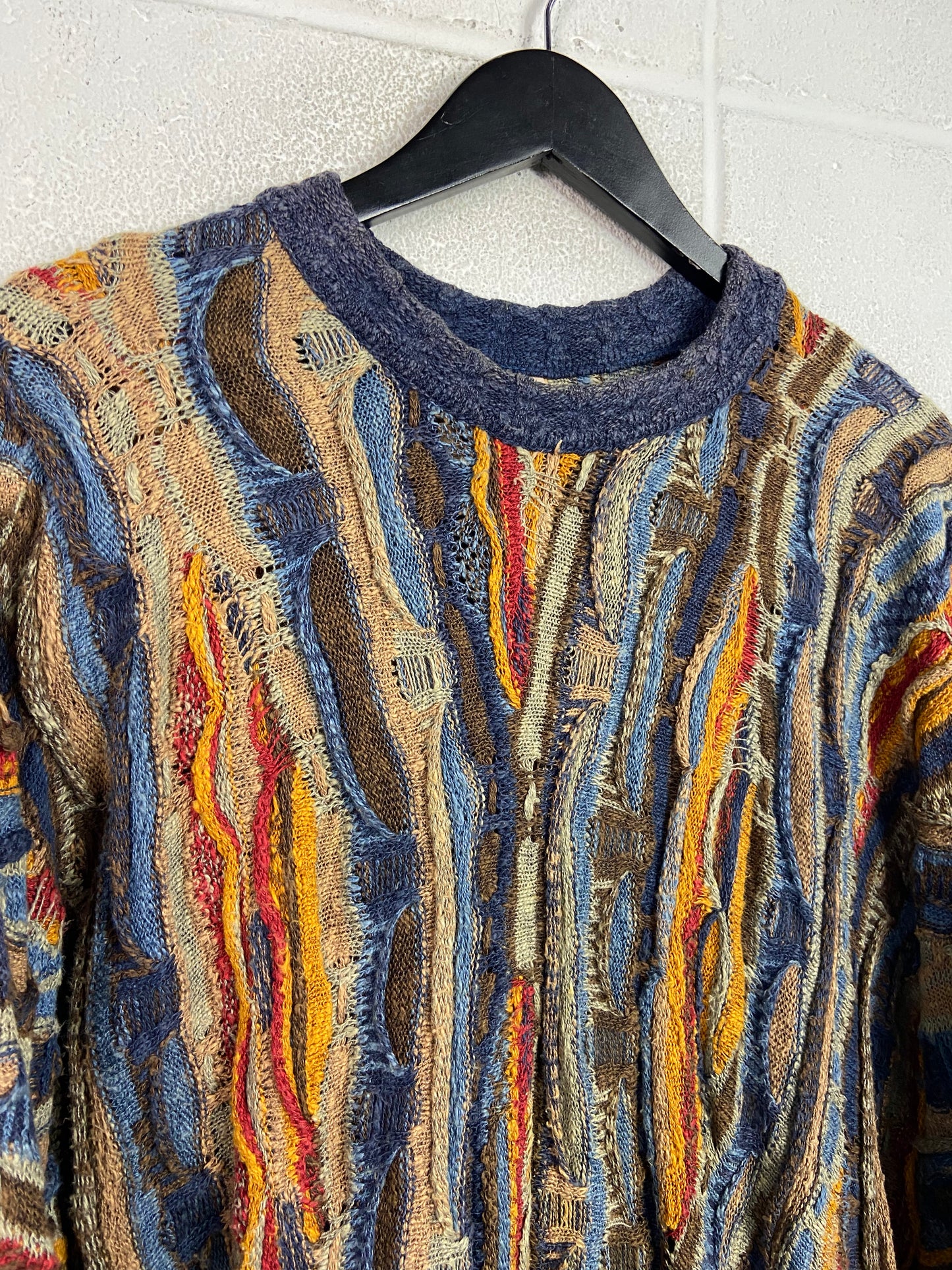 VTG Coogi Classic Multicolor Sweater Sz XL