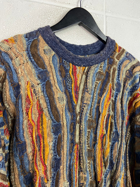 VTG Coogi Classic Multicolor Sweater Sz XL