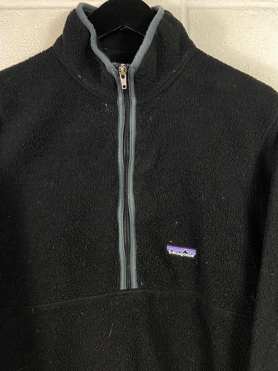 **Patagonia Synchilla Black Fleece 1/2 Zip Jacket Sz M