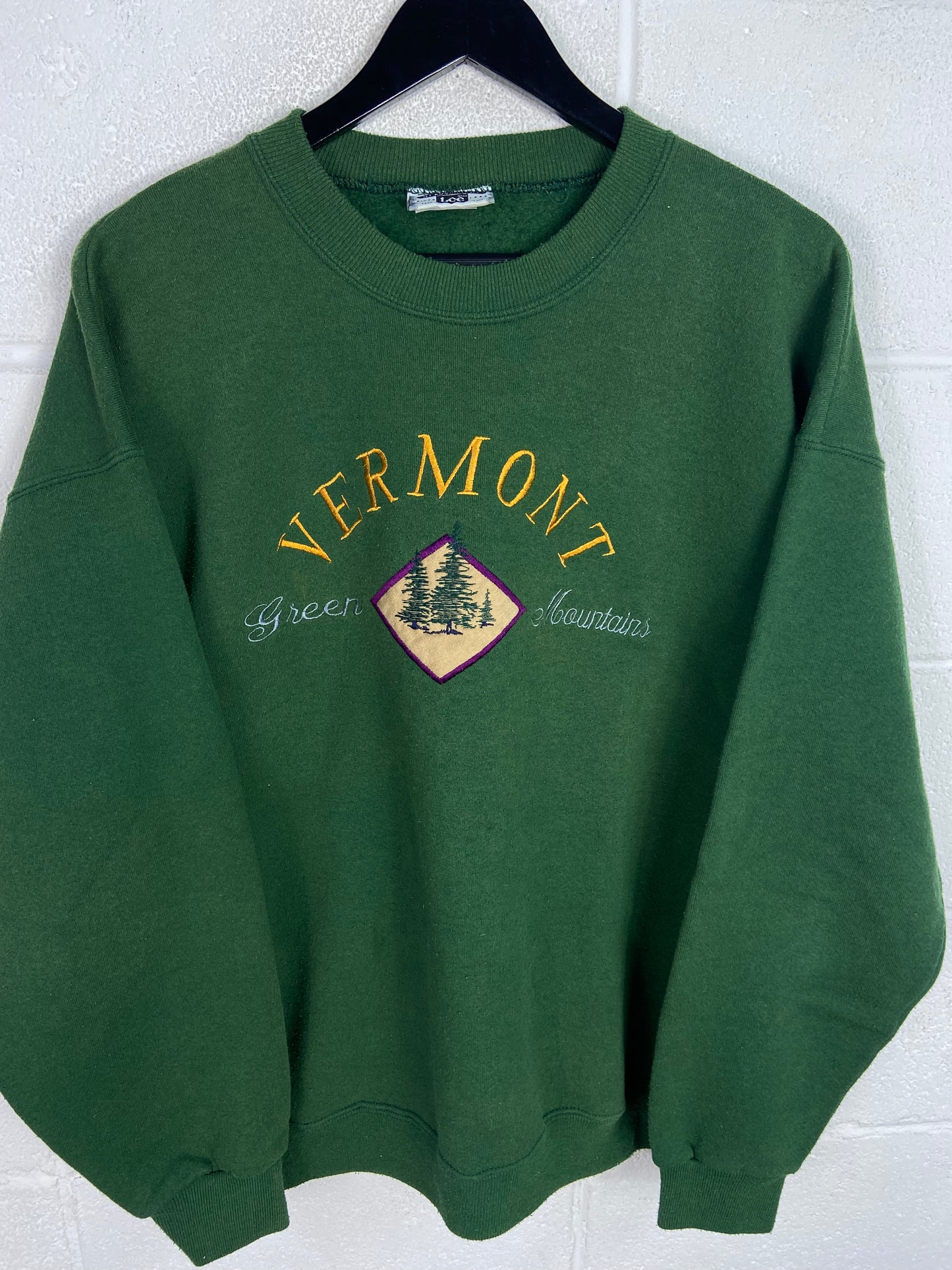 VTG Vermont Green Mountains Lee Crewneck Sz XL