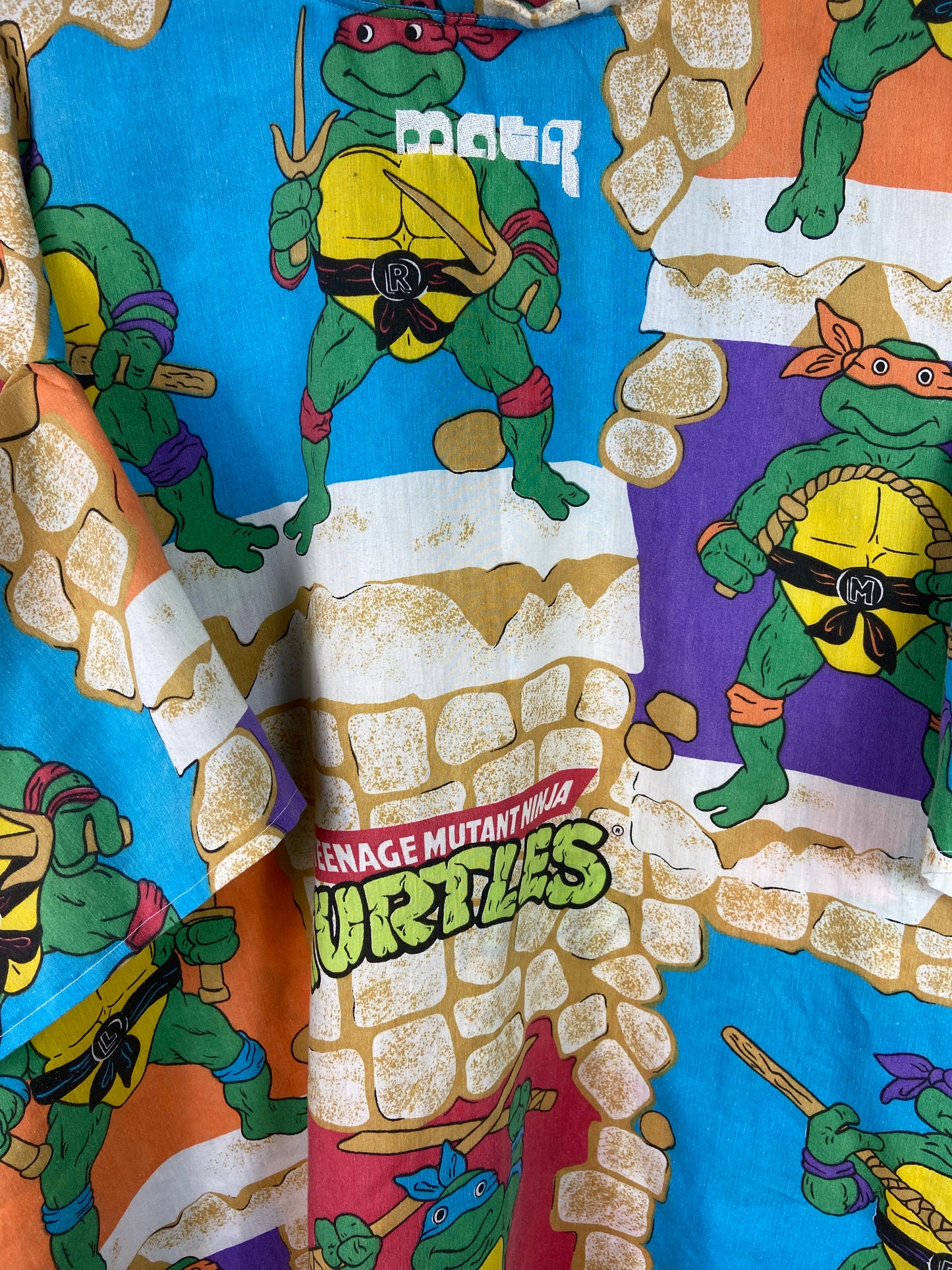 Preowned 1/1 Morning After The Rave Ninja Turtles Shirt Sz XXXL