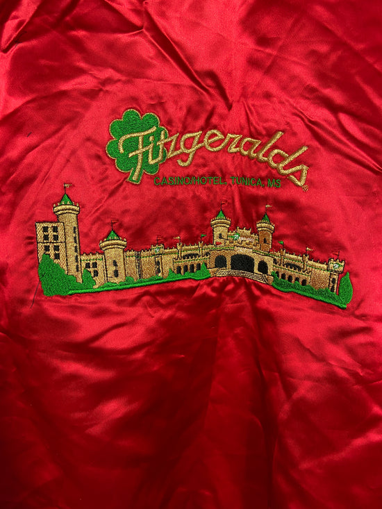 VTG Fitzgerald's Casino Reversible Bomber Sz L