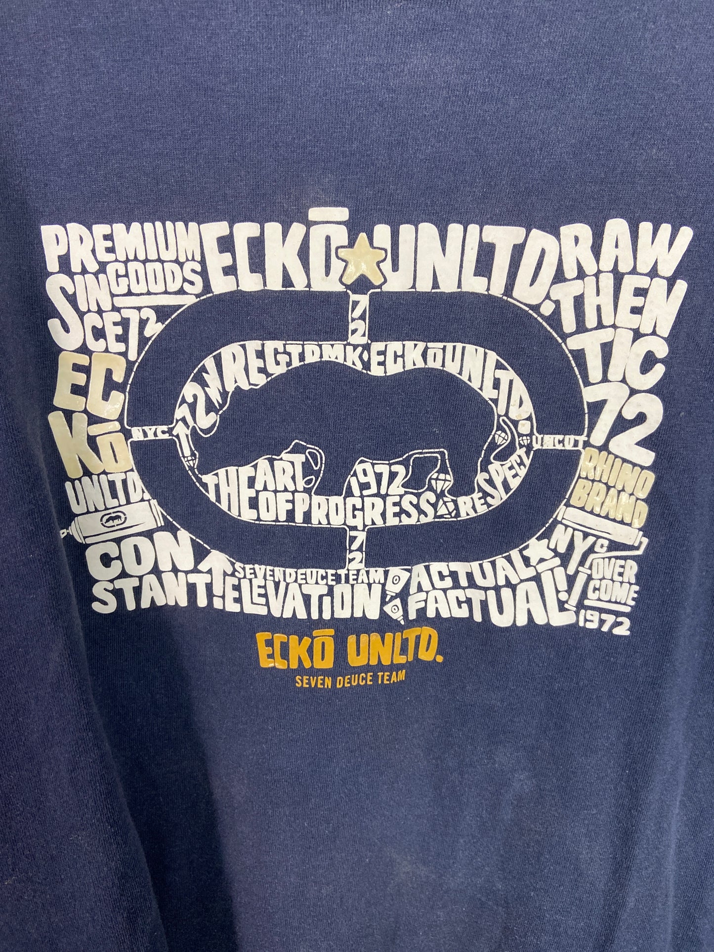 VTG Navy Ecko Unltd Tee Sz XL