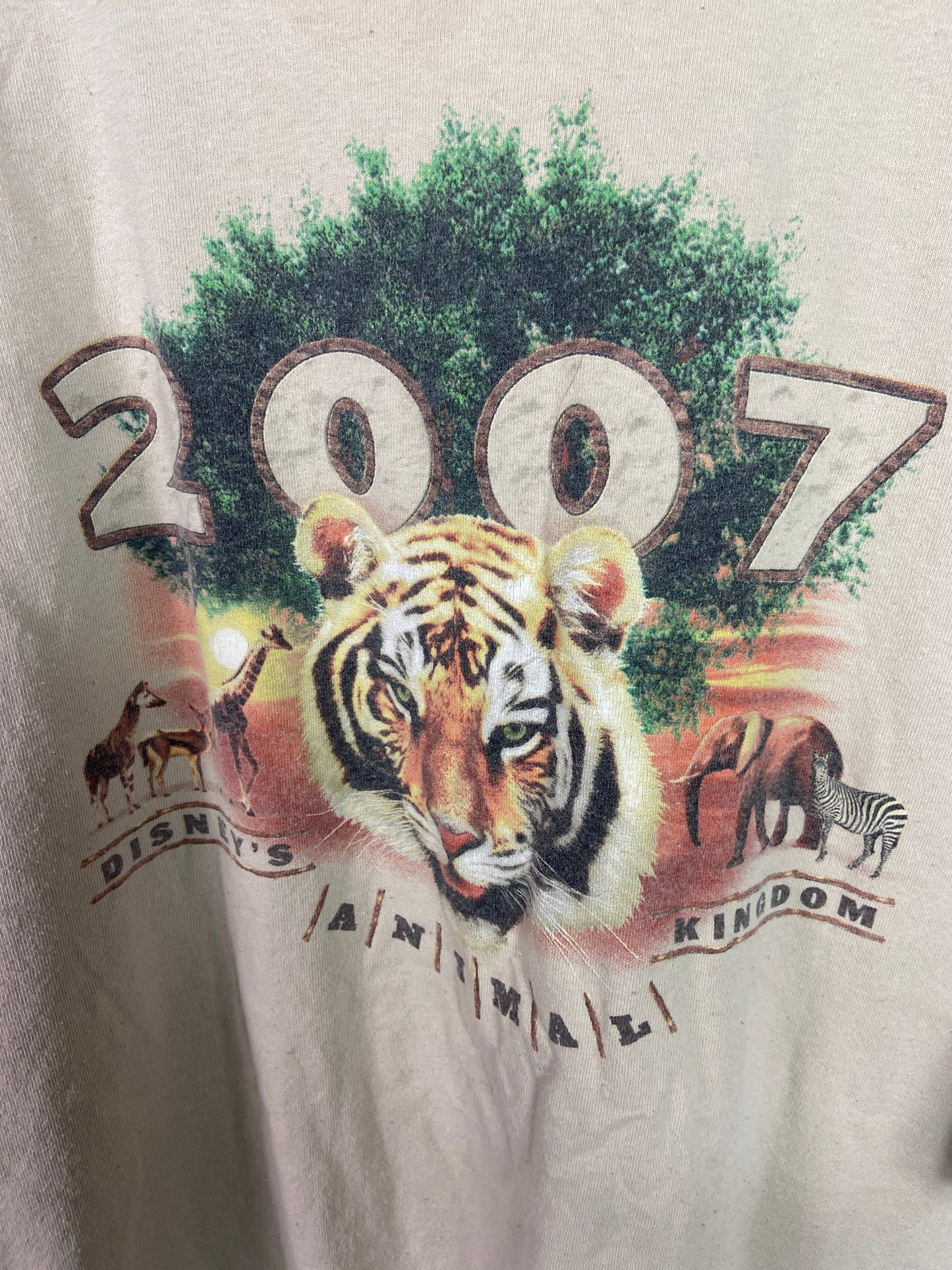 VTG Disney World Animal Kingdom Tee Sz XXL