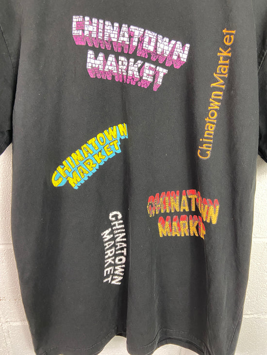 Chinatown Market Multi Logo Tee Sz L