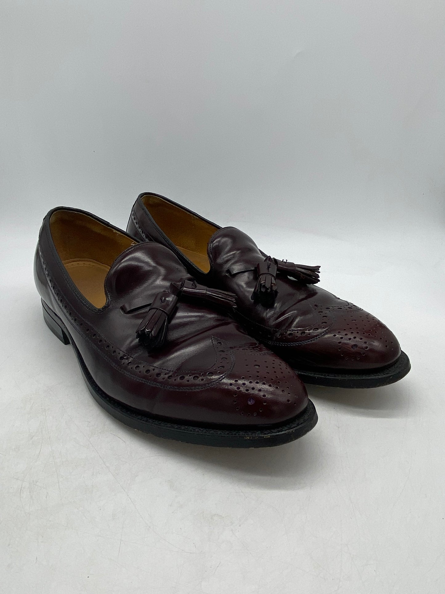 VTG Aristocrat Wingtip Bergundy Oxford Loafers Sz 9.5M/11W