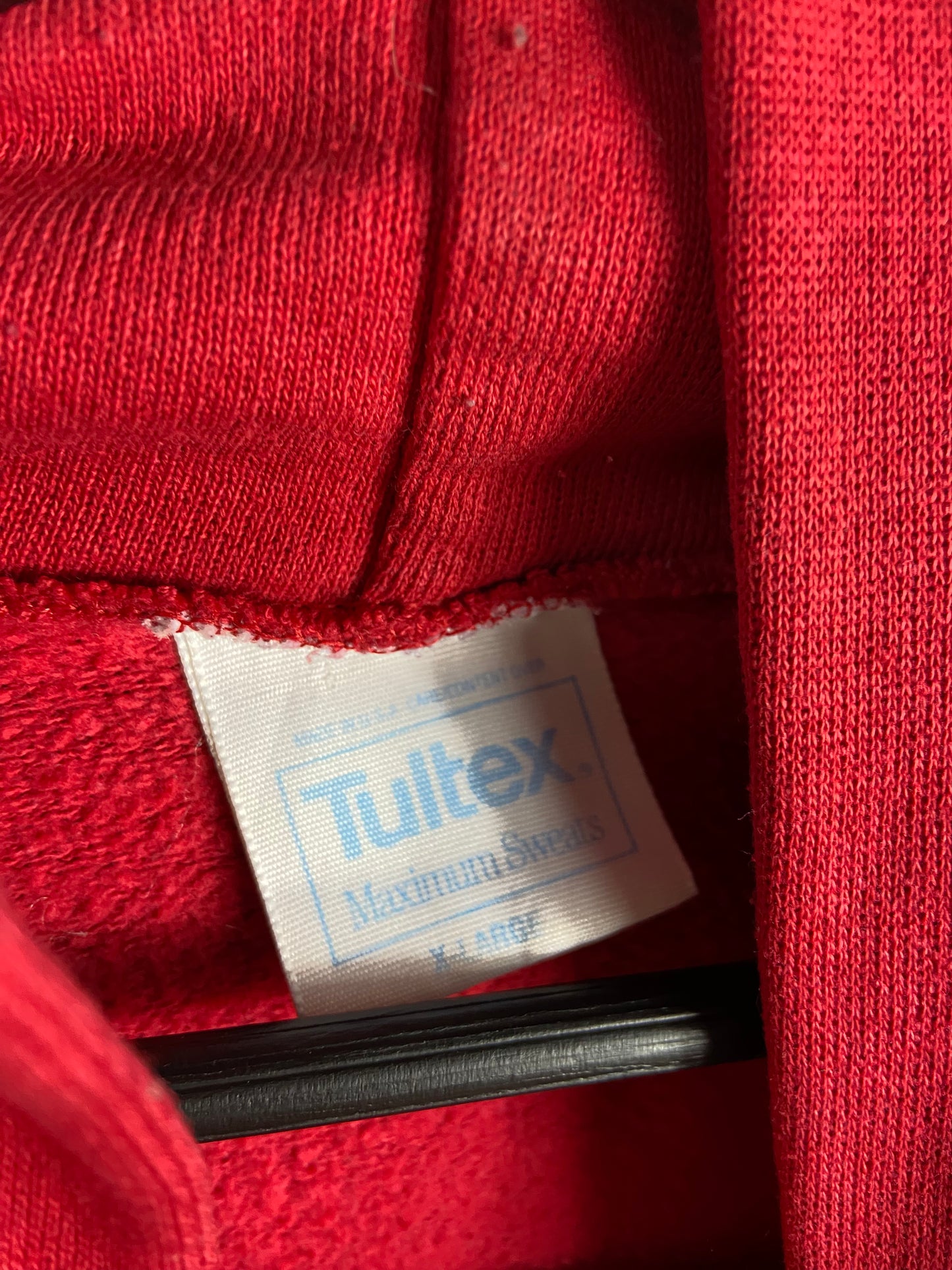 VTG Marlboro Logo Red Tultex Hoodie Sz L