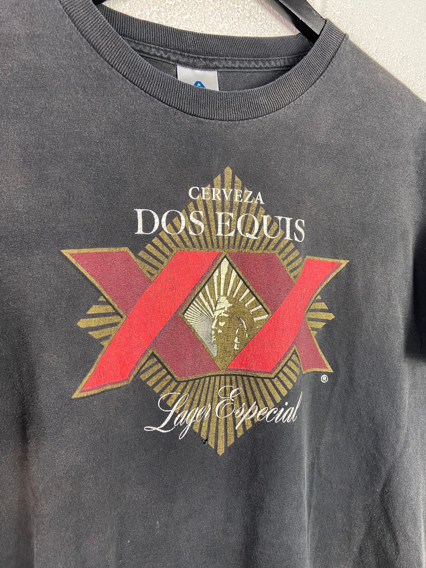 VTG Dos Equis Cerveza Logo Tee Sz L/XL