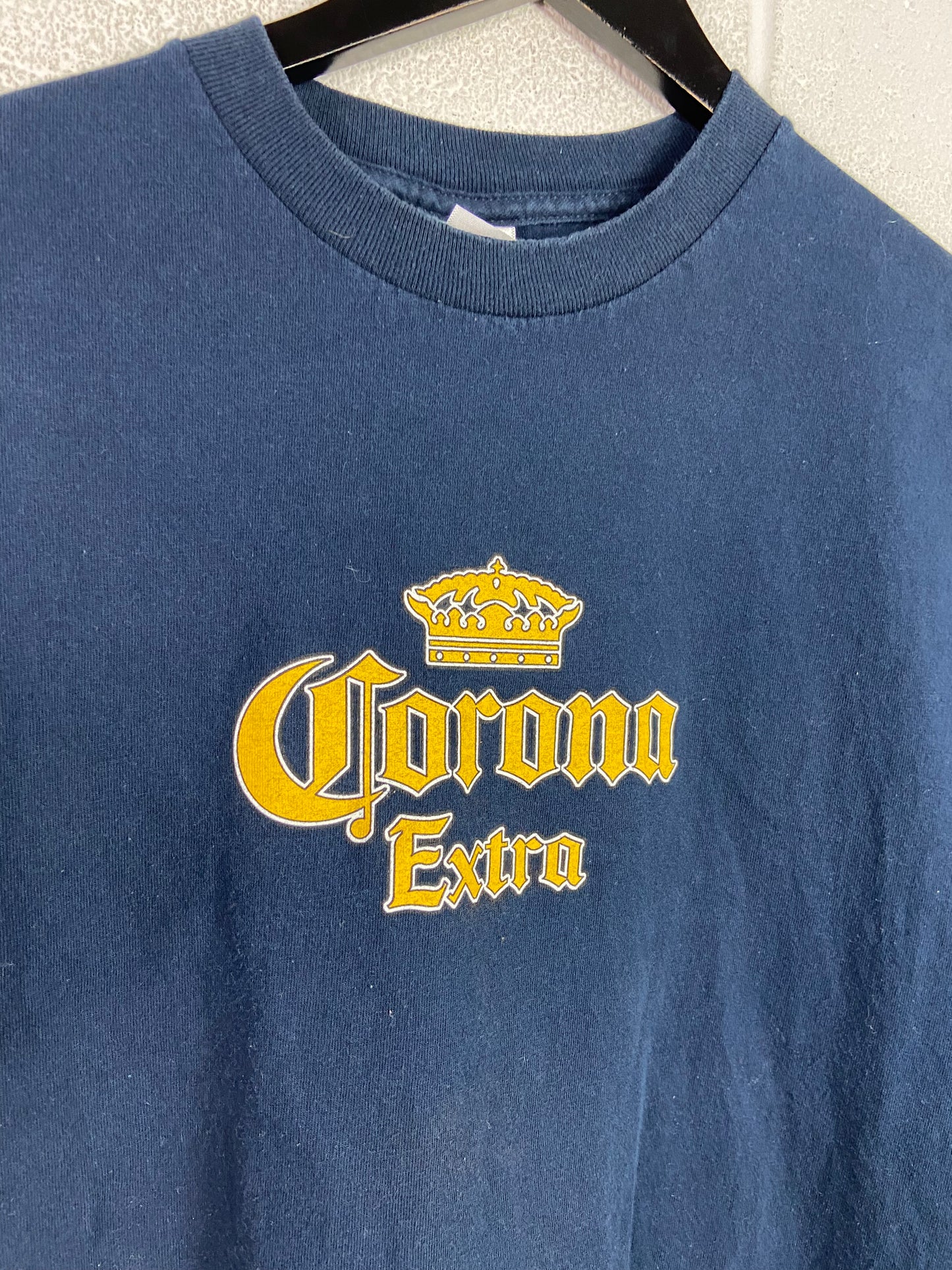 Y2K Corona Extra Ice Cold Beer Tee Sz L