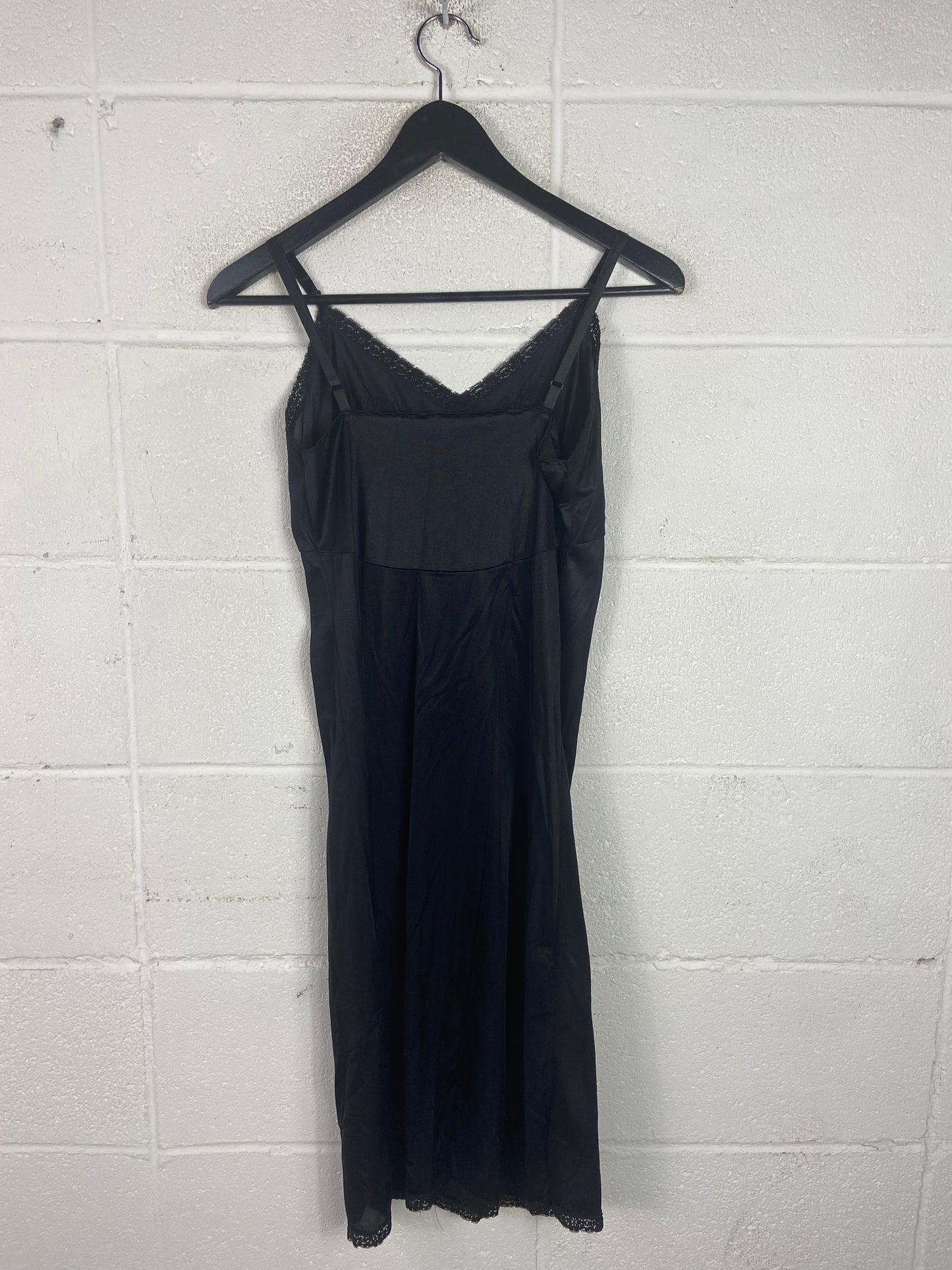 VTG Black Slip Dress Sz S/M