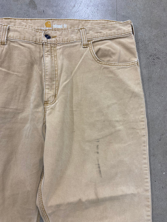 Y2K Carhartt Tan Relaxed Work Pants Sz 38x30