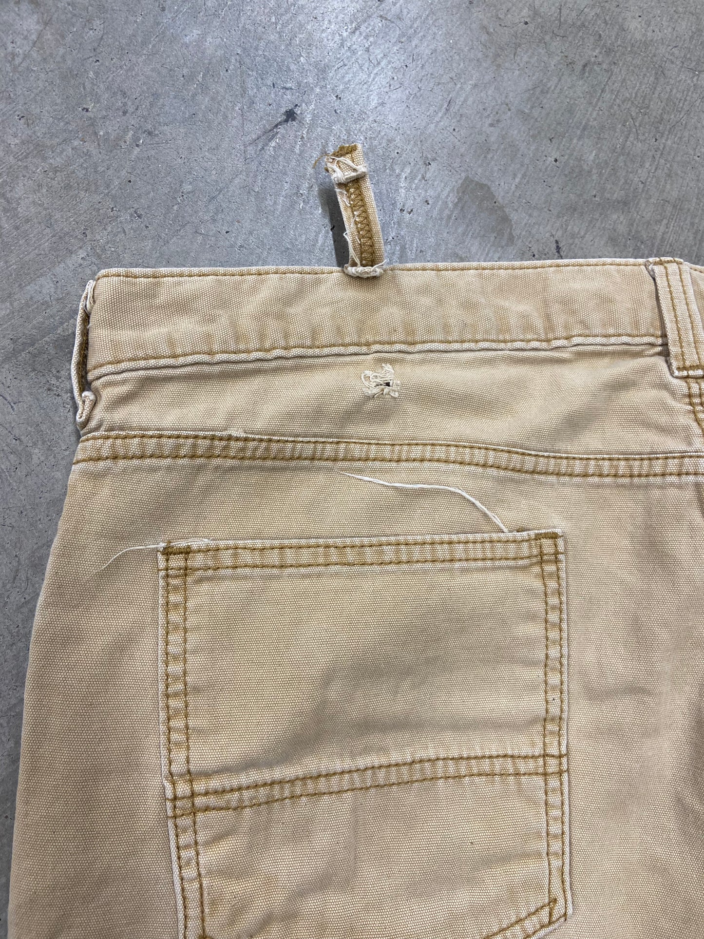 Y2K Carhartt Tan Relaxed Work Pants Sz 38x30