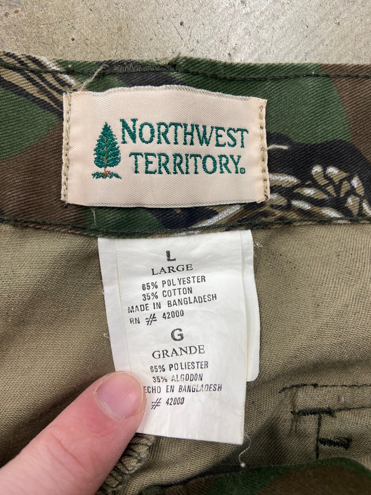 VTG Camo Woodland Plus Hunting Pants Sz 36x30