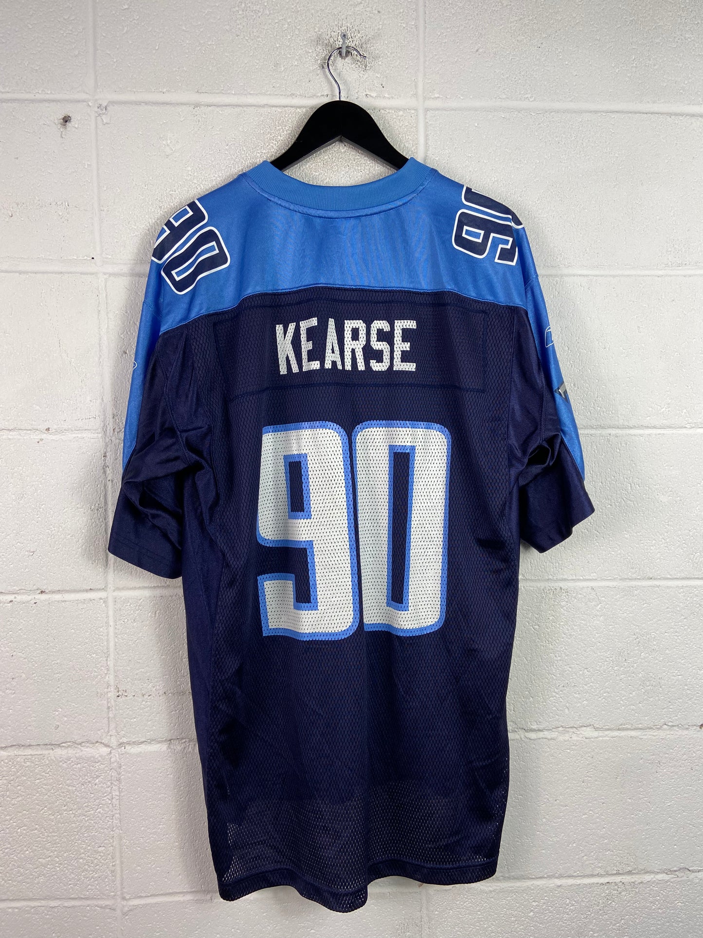 Y2K Tennessee Titans #90 Jevon Kearse Reebok Jersey Sz L