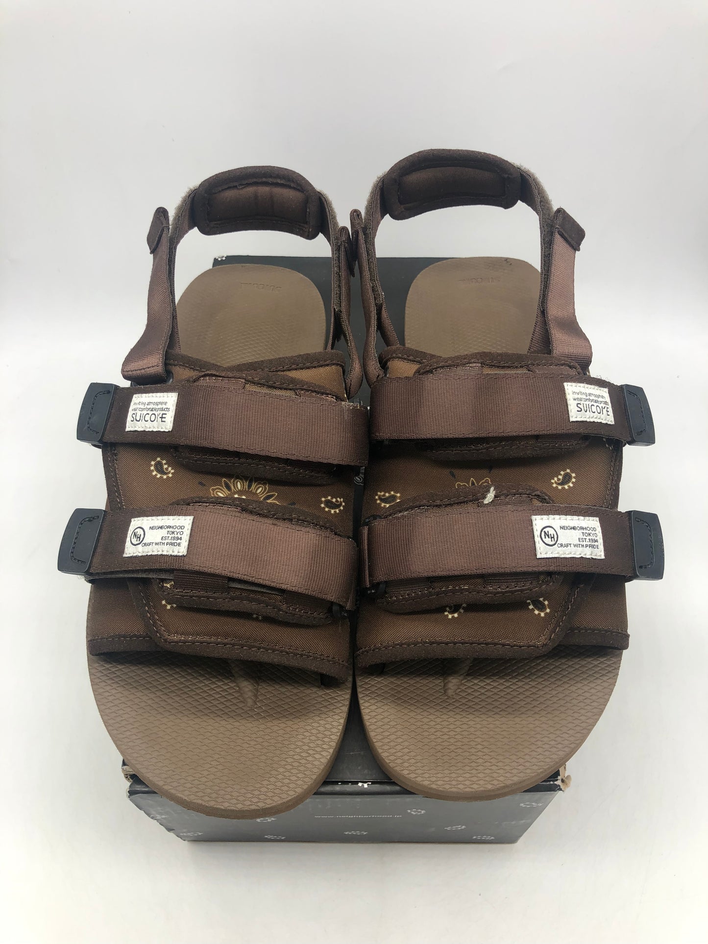 Preowned Suicoke x Neighborhood Moto Sandals Sz 12