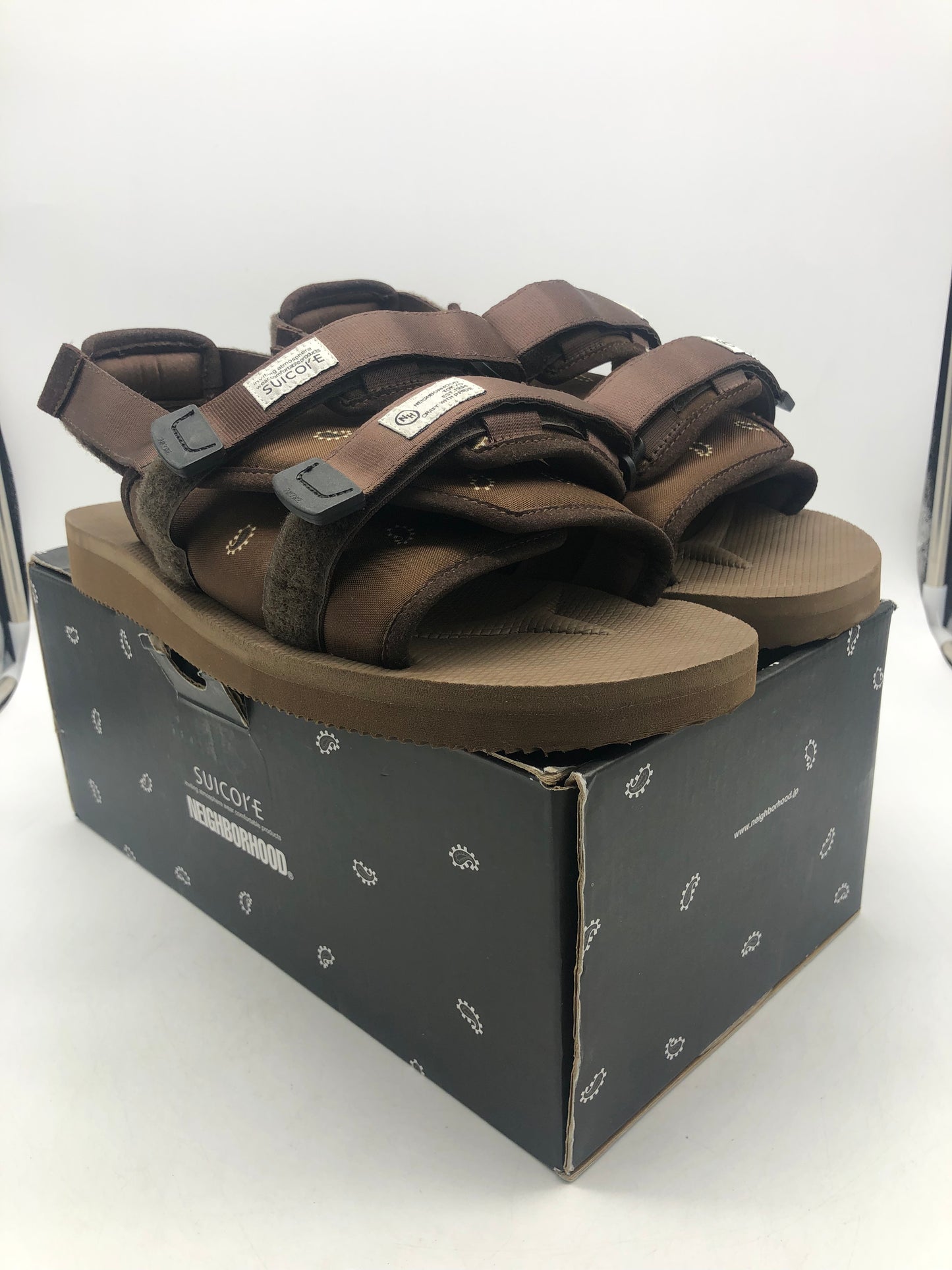 Preowned Suicoke x Neighborhood Moto Sandals Sz 12