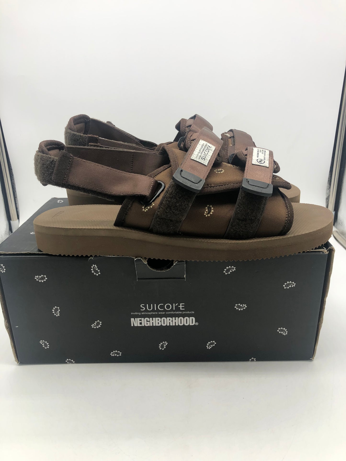 Preowned Suicoke x Neighborhood Moto Sandals Sz 12