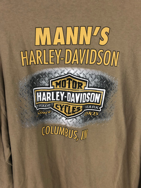 VTG Harley Davidson Mann's Columbus In LS Shirt Sz XL