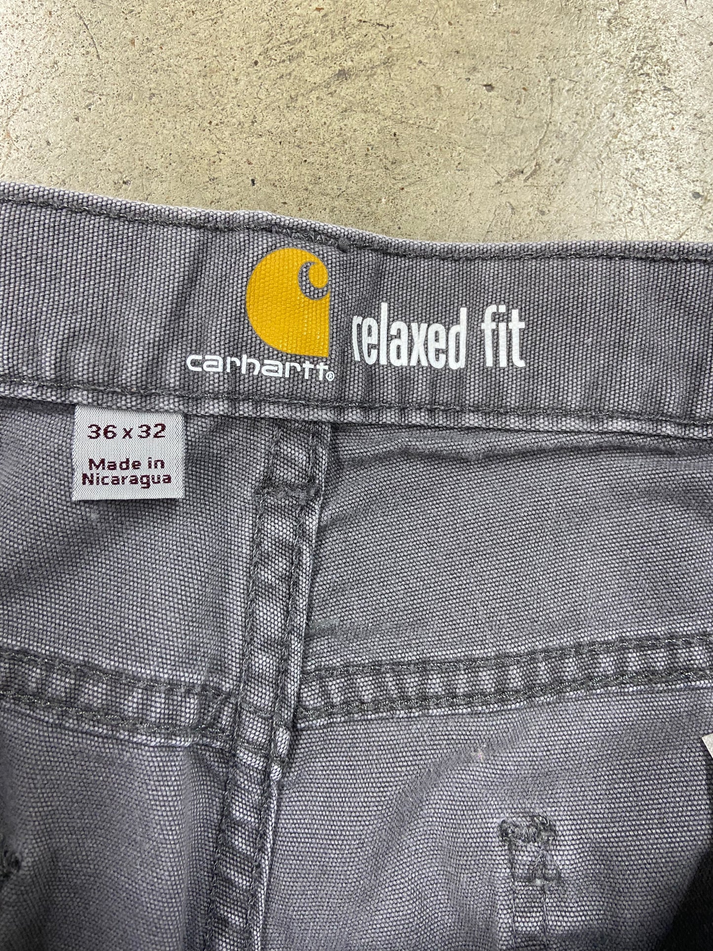 VTG Carhartt Relaxed Fit Gray Pants Sz 38x31