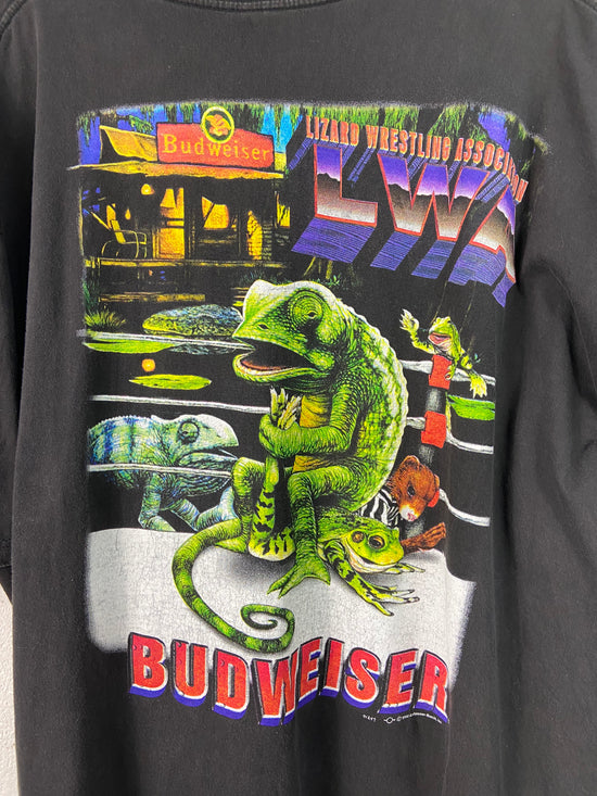 VTG Budweiser King of Beers Lizard Tee Sz 3XL